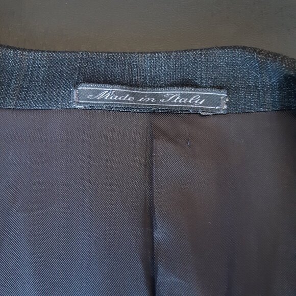 Corneliani Bespoke 40R Charcoal Men's Wool Sport Jacket Super 120s - Picture 9 of 16